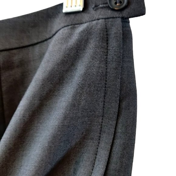 J Crew Womens NWT 12 Silver Gray Wool Mohair Front Crease Straight Career Pants - Picture 4 of 8